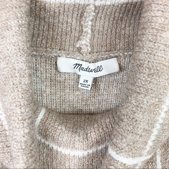 Madewell Windowpane Cozy Turtleneck Sweater - Picture 6 of 9